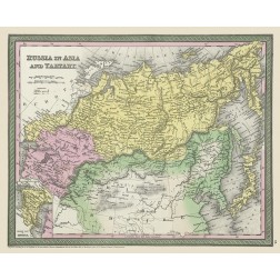 Asia Tartary Russia Mongolia - Thomas 1850