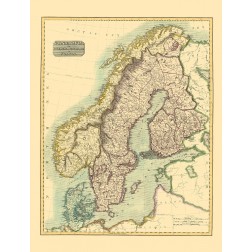 Scandinavia Sweden Denmark Norway - Thomson 1814