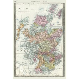 Scotland - Rand McNally 1894