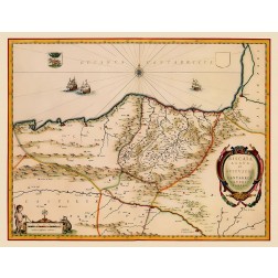 Europe Spain France Coast - Blaeu 1662