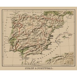 Spain Portugal - Sonnenschein 1880