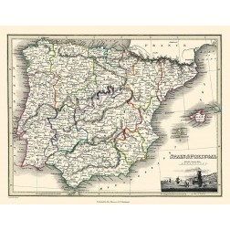 Spain Portugal - Thomson 1836