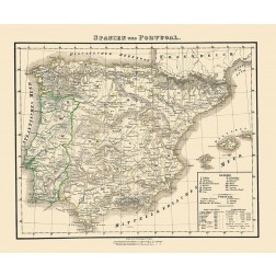 Spain Portugal - Flemming 1855