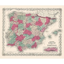 Spain Portugal - Colton 1874