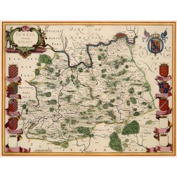 Surrey County England - Blaeu 1645