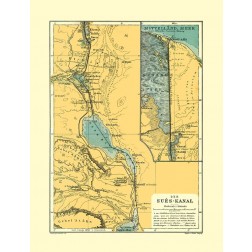 Suez Canal Egypt - Baedeker 1913