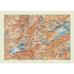 Kandersteg Region Switzerland - Baedeker 1921
