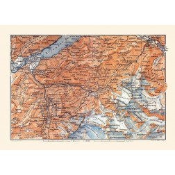 Grindelwald Region Switzerland - Baedeker 1921