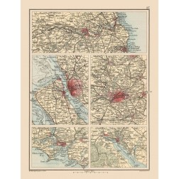 Major Cities United Kingdom - Bartholomew 1892