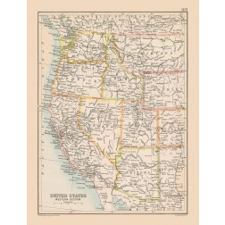 Western United States - Bartholomew 1892