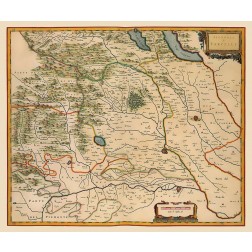 Vercelli Region Italy - Blaeu 1640