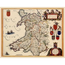 Wales - Blaeu 1645