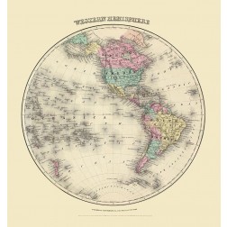 Western Hemisphere - Colton 1855