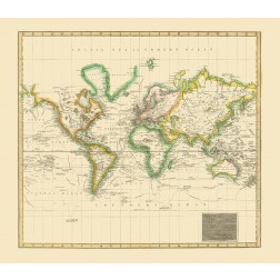 World Hydrographical Chart - Thomson 1814