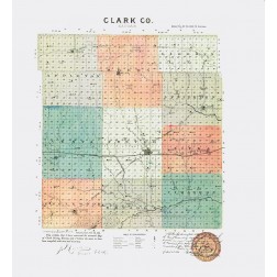 Clark Kansas - Everts 1887