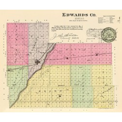 Edwards Kansas - Everts 1887