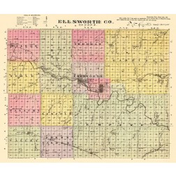 Ellsworth Kansas - Everts 1887