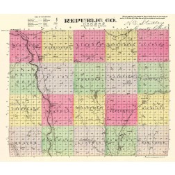 Republic Kansas - Everts 1887