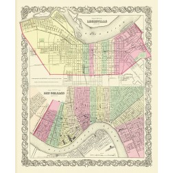 Louisville and New Orleans - Colton 1857