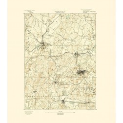 Marlboro Massachusetts Sheet - USGS 1890
