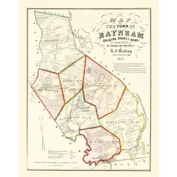 Raynham Massachusetts - Walling 1855