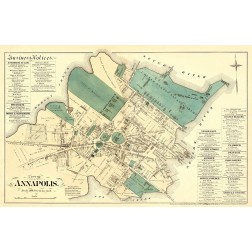 Annapolis Maryland Landowner - Hopkins 1878