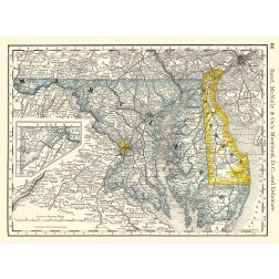 Maryland - Rand McNally 1879