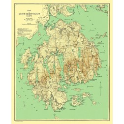 Mount Desert Island Maine - Rand McNally 1893