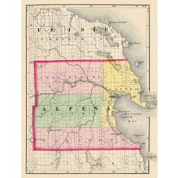 Alpena Michigan - Walling 1873