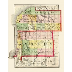 Charlevoix  Antrim Michigan - Walling 1873