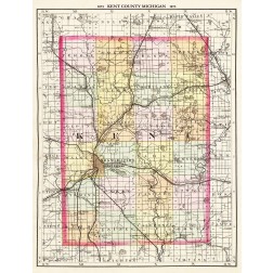 Kent Michigan - Walling 1873
