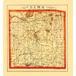 Lima Michigan Landowner - Everts 1874