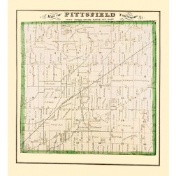 Pittsfield Michigan Landowner - Everts 1874