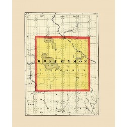 Roscommon Michigan - Walling 1873