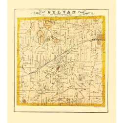 Sylvan Michigan Landowner - Everts 1874