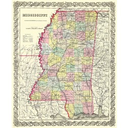 Mississippi - Colton 1855