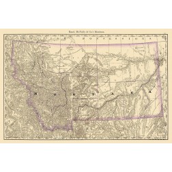 Montana - Rand McNally 1879