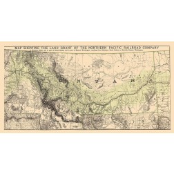 Montana Northern Pacific RR Land Grant - 1890