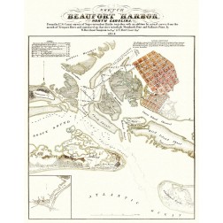 Beaufort Harbor  North Carolina - Tompson 1854