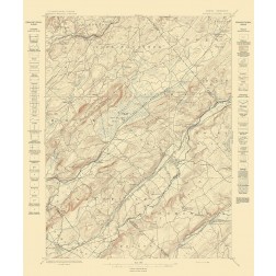 Hackettstown New Jersey Sheet - USGS 1898