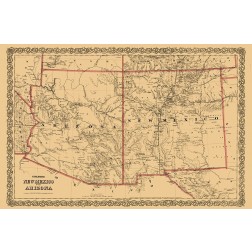 New Mexico, Arizona - Colton 1873