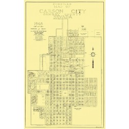 Carson City Nevada Plat - Curtis 1948