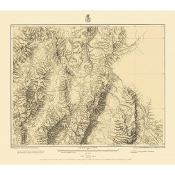 Central Nevada Geographical Sheet - US Army 1882