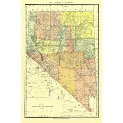 Nevada - Rand McNally 1893