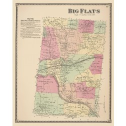 Big Flats New York Landowner - Beers 1869