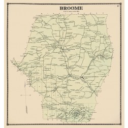 Broome New York Landowner - Beers 1866