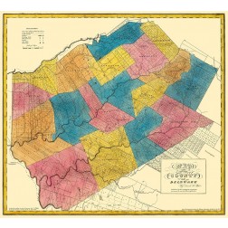 Delaware New York Landowner - Burr 1829