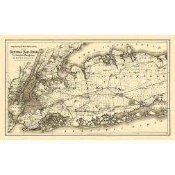 Central Railroad Extension of Long Island 1873