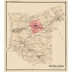 Richland New York Landowner - Stone 1866