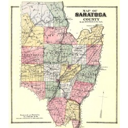Saratoga New York - Burr 1866